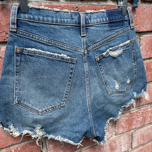 Abercrombie High Rise Mom Denim Shorts - Picture 6 of 11